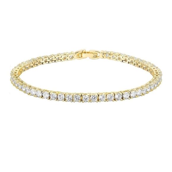Gorgeous New Diamond Tennis Bracelet in Gold - Picture 2 of 5